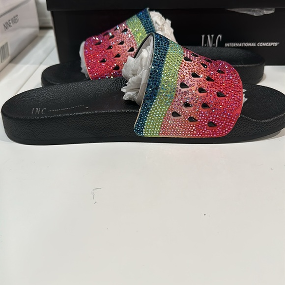 INC watermelon bling slides - Picture 6 of 8